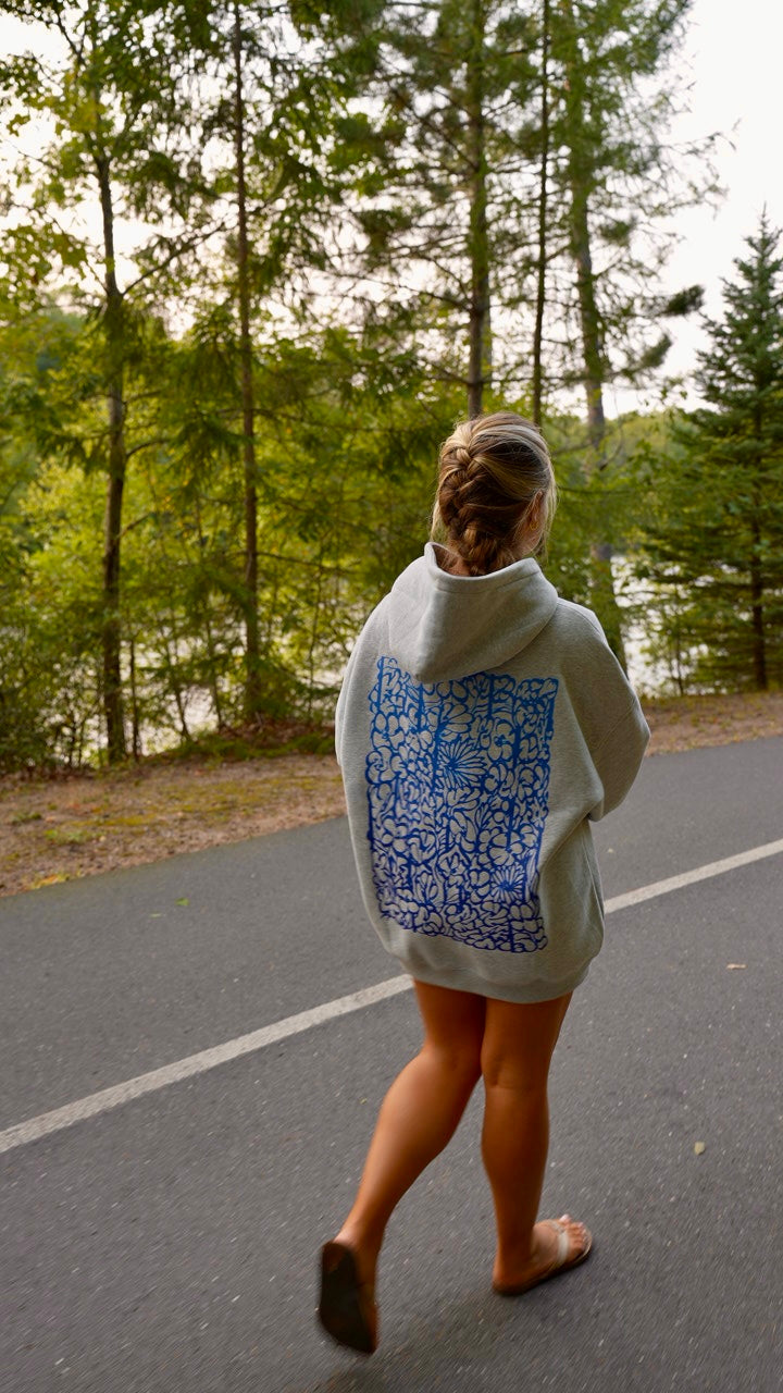Heather Grey Aphrodite Oversize Fleeced Hoodie