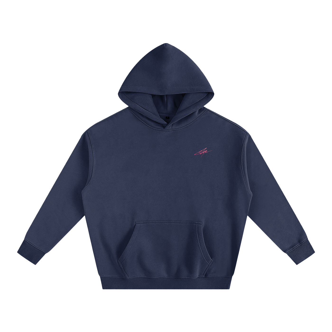 Navy Oversize Marina Fleeced Hoodie